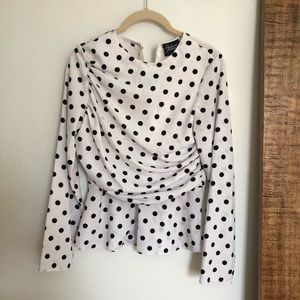 Polka dot blouse from RECLAIMED VINTAGE
